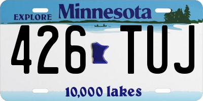 MN license plate 426TUJ