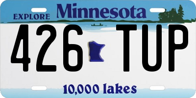 MN license plate 426TUP