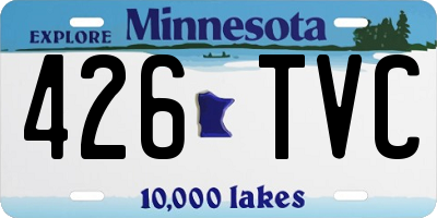 MN license plate 426TVC