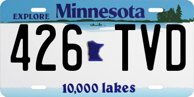 MN license plate 426TVD