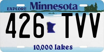 MN license plate 426TVV