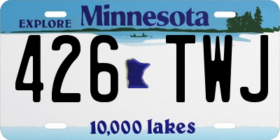 MN license plate 426TWJ