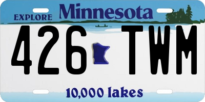 MN license plate 426TWM