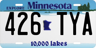 MN license plate 426TYA