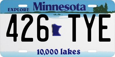 MN license plate 426TYE