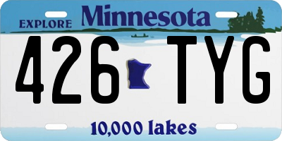 MN license plate 426TYG