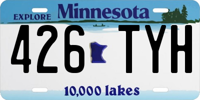 MN license plate 426TYH