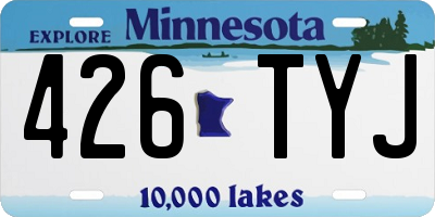 MN license plate 426TYJ