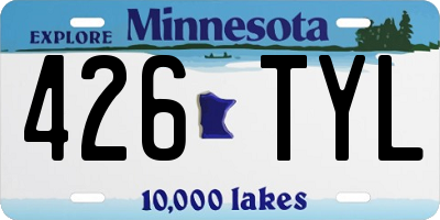 MN license plate 426TYL