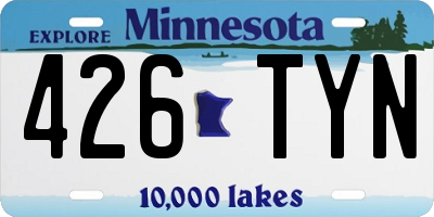 MN license plate 426TYN