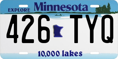 MN license plate 426TYQ