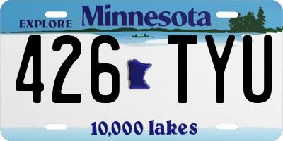 MN license plate 426TYU