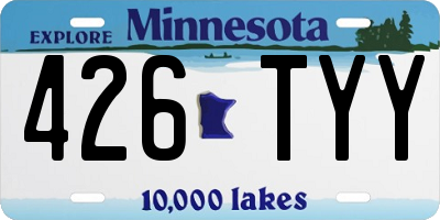 MN license plate 426TYY