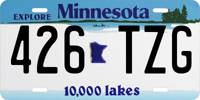 MN license plate 426TZG