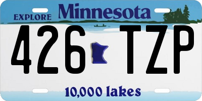 MN license plate 426TZP