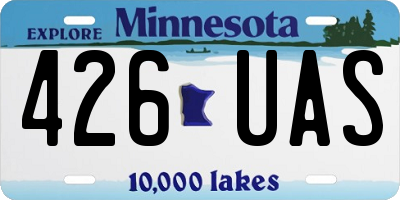 MN license plate 426UAS