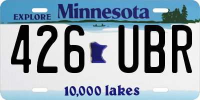 MN license plate 426UBR