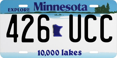 MN license plate 426UCC