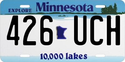 MN license plate 426UCH