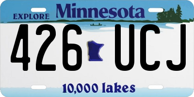 MN license plate 426UCJ