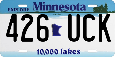 MN license plate 426UCK