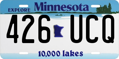 MN license plate 426UCQ