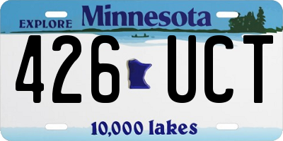 MN license plate 426UCT