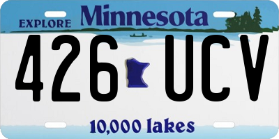 MN license plate 426UCV