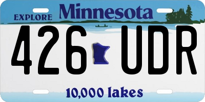 MN license plate 426UDR
