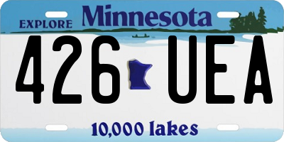 MN license plate 426UEA