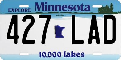 MN license plate 427LAD