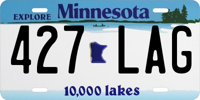 MN license plate 427LAG