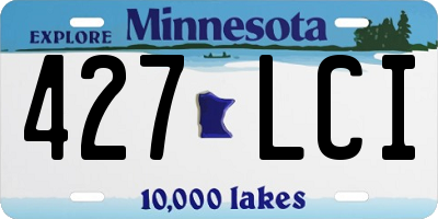 MN license plate 427LCI