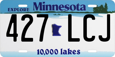 MN license plate 427LCJ
