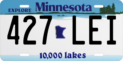 MN license plate 427LEI