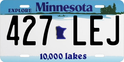 MN license plate 427LEJ
