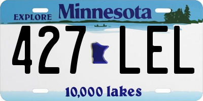 MN license plate 427LEL