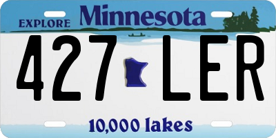 MN license plate 427LER