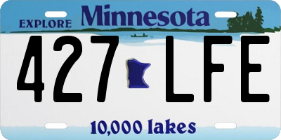 MN license plate 427LFE