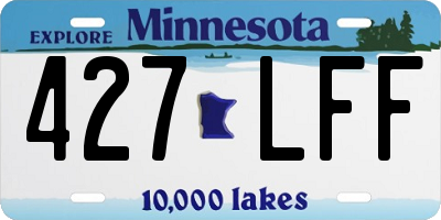MN license plate 427LFF