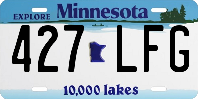 MN license plate 427LFG