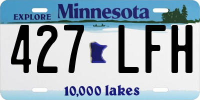 MN license plate 427LFH