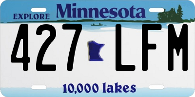 MN license plate 427LFM