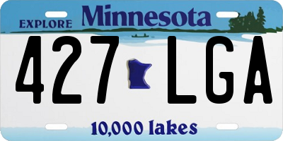 MN license plate 427LGA