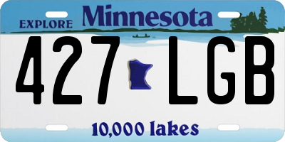 MN license plate 427LGB