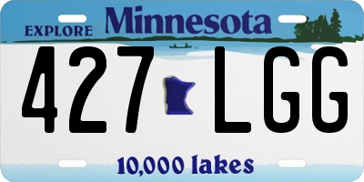 MN license plate 427LGG