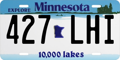 MN license plate 427LHI