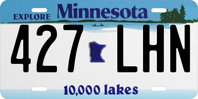 MN license plate 427LHN