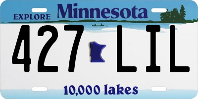 MN license plate 427LIL