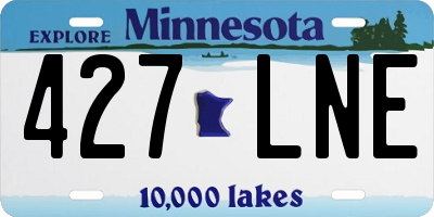 MN license plate 427LNE